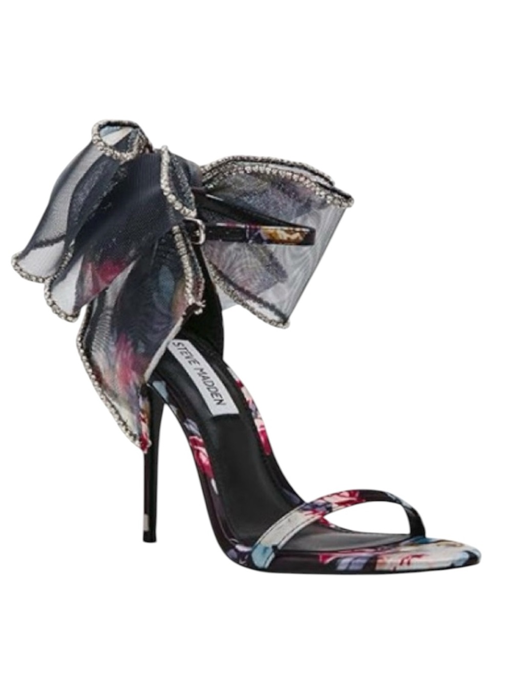 Steve Madden Rhinestone Embellished Bow Dress Heels